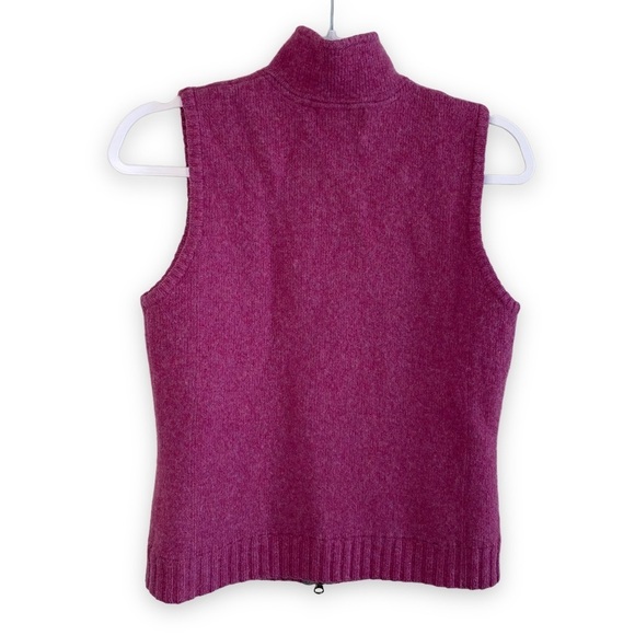 Eddie Bauer - Pink Lambs Wool Blend Vest - Size Small - Picture 3 of 6